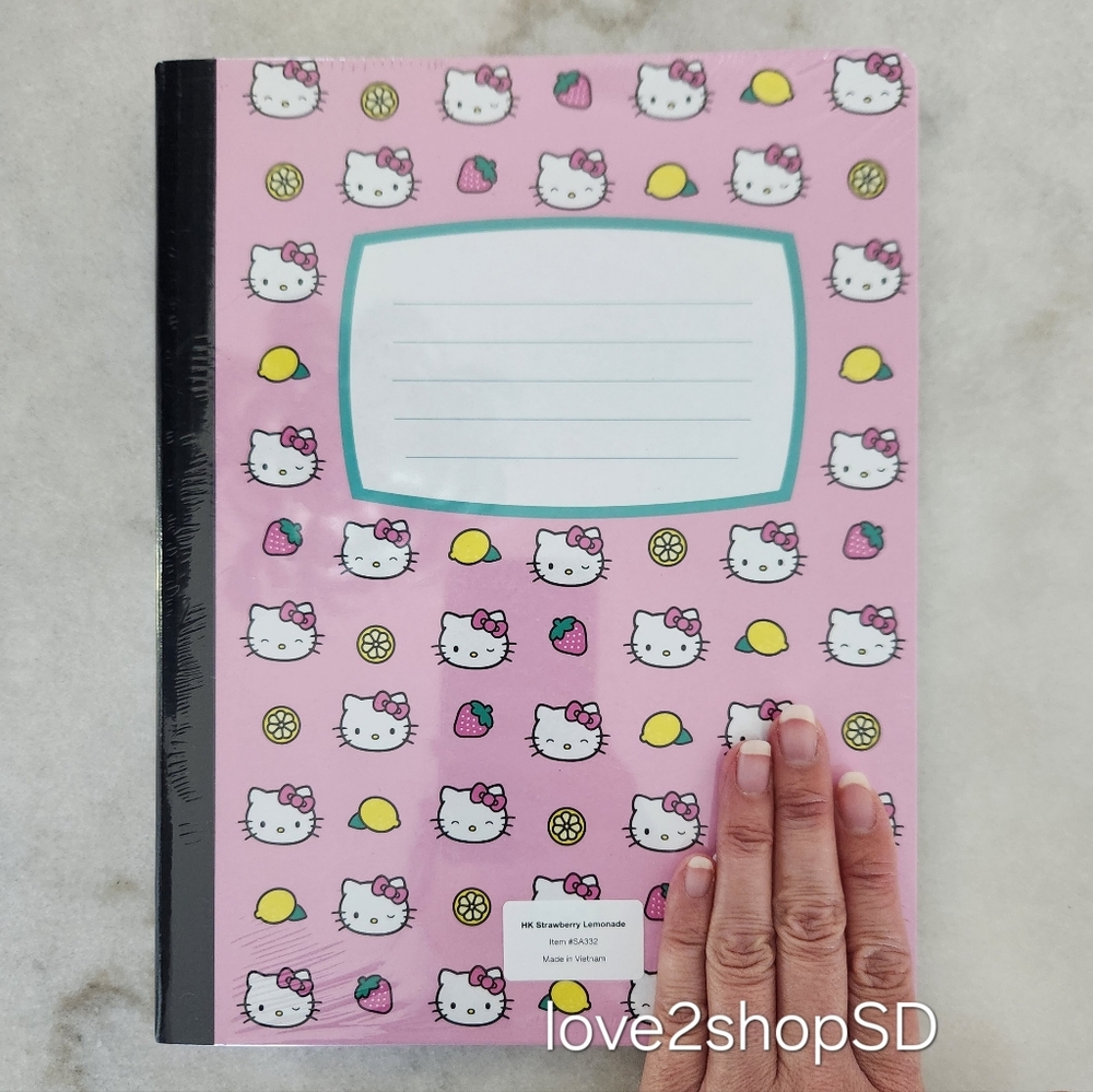 Hello Kitty Composition Notebook 2 Pack Pink / Mint Green 160 Lined Pages NEW